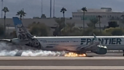 WATCH: Frontier Jet Catches Fire During 'Hard Landing' at Las Vegas Airport